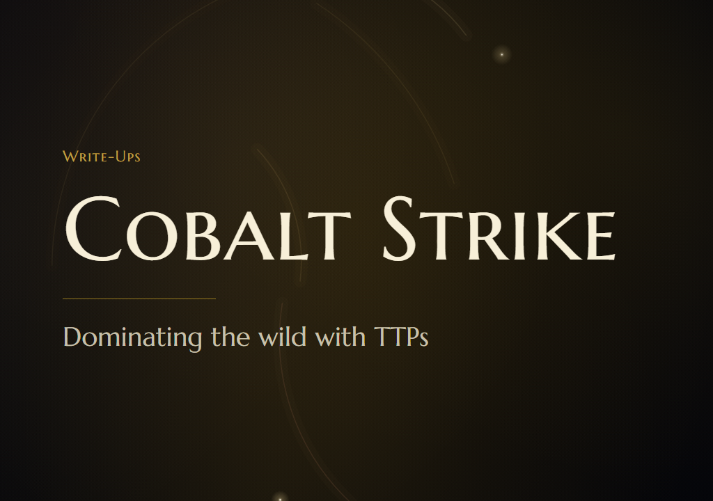 Cobalt Strike: Dominating the wild with TTPs